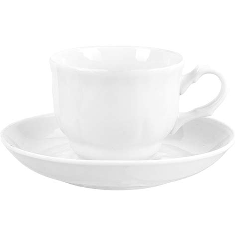 Пара чайная "Кирмаш"; фарфор; 250 мл; белый Добрушский фарфоровый завод ...