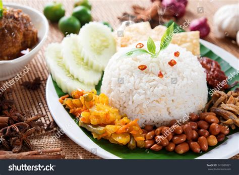 Nasi Lemak Kukus Traditional Malaysian Spicy Stock Photo Edit Now