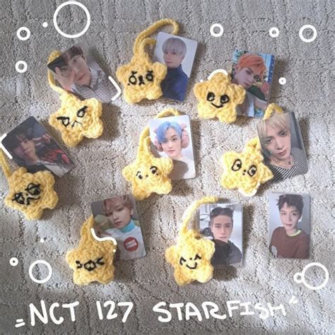 Nct Crochet Starfish Keychain Etsy Portugal