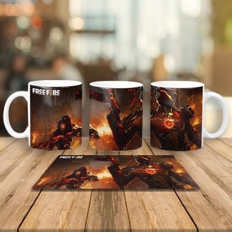 Taza de Free Fire personalizada por sublimación SubliStamp Tazas Blanca