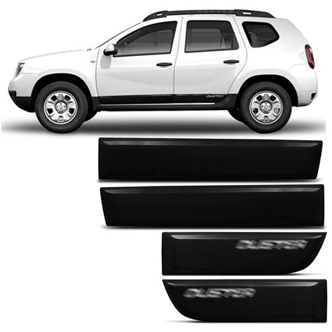 Jogo De Friso Lateral Renault Duster A Preto Portas Modelo