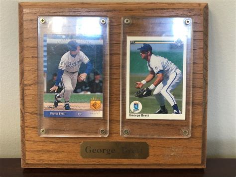 Lot131m Plaque W George Brett Baseball Cards