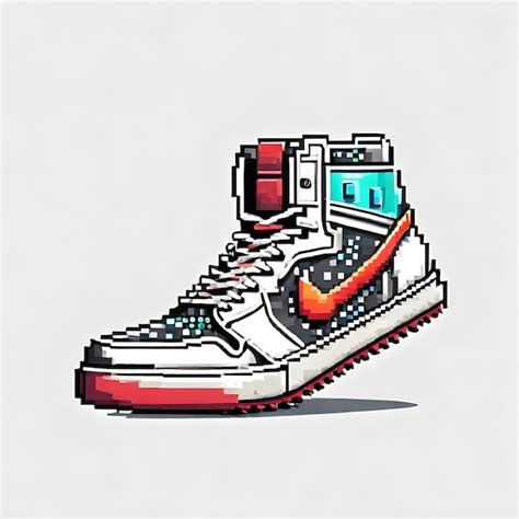 Premium Photo | Sneakers Pixel Art Design Sneakers Creative Shoes