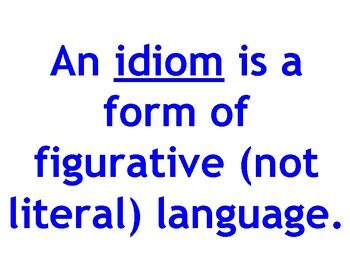 Idiom Of The Week Bulletin Board Or Presentation TPT