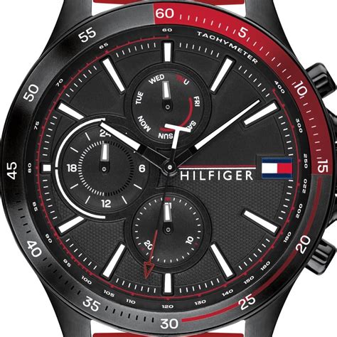 Tommy Hilfiger 1791722 Chronograph Watch Red | Mainline Menswear