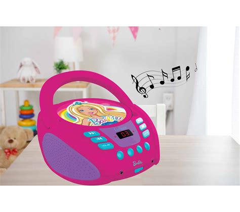 Lecteur Cd Portable Avec Prise Micro Barbie Radio Cd K7 But