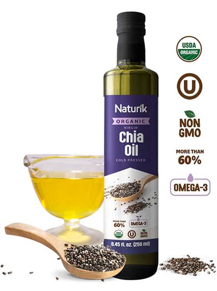 Organic Cold Pressed Chia Seed Oil 250ml 8 5 Fl Oz Agroindustrias