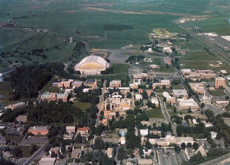 University of Idaho campuses, oblique aerial view. [3-46] | University ...