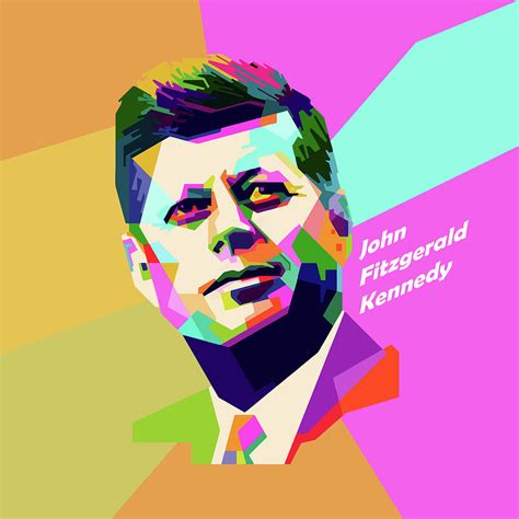 John F Kennedy Digital Art By Andree Soka Fine Art America