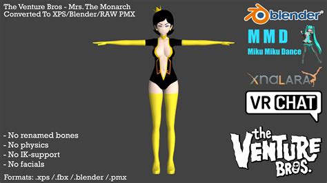 The Venture Bros Mrs The Monarch Fbxxpsmmd By Higuys920 On Deviantart