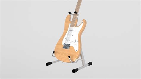 Guitarra eléctrica Modelo 3D 30 3ds fbx obj Free3D