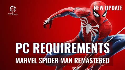 Marvel Spider Man Remastered Pc Requirements Marvel Spiderman