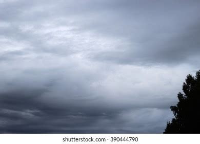 Dark Stormy Clouds Undulatus Asperatus Clouds Stock Photo