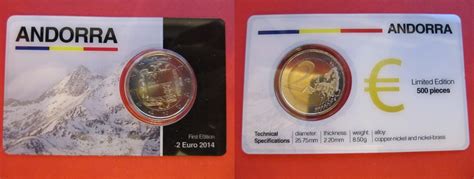 Andorra Euro Kursm Nze Stgl In Coincard Blister Ma Shops