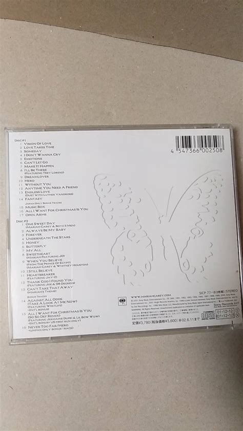 代購代標第一品牌樂淘letaoCD ポップスRB MARIAH CAREY GREATEST HITS 2001年 2CDベスト盤