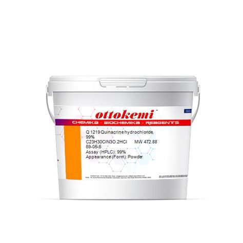 Quinacrine hydrochloride, 99% - Manufacturers & suppliers with ...