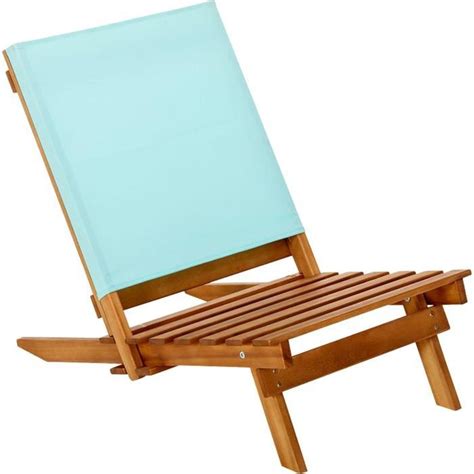 Chaise Basse De Jardin En Bois Resort Naturel Veranda Styledevie Fr