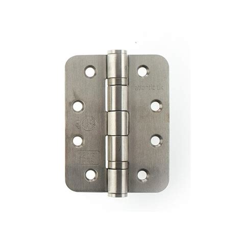 Atlantic Uk Hardware Atlantic Radius Corner Ball Bearing Hinges 4x3x3mm Satin Stainless Steel