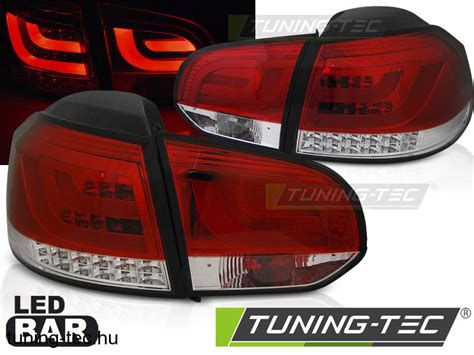 H Ts L Mp K Vw Golf Red White Led Bar Tuning Tec H Ts