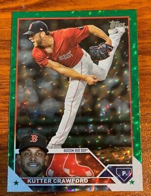 Topps Green Foil Kutter Crawford Boston Red Sox Free