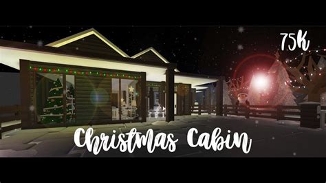 Roblox Bloxburg | Christmas Cabin Tour! | 75k - YouTube