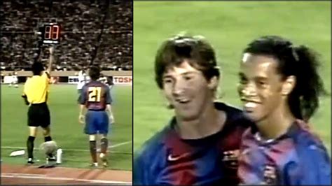 The Day Messi Ronaldinho Played Together For The First Time Very