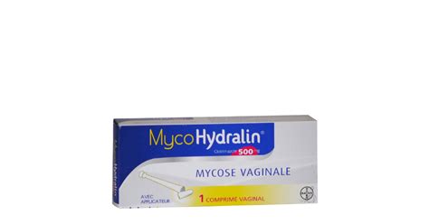 MycoHydralin 500mg mycose vaginale 1 comprimé vaginal Bayer