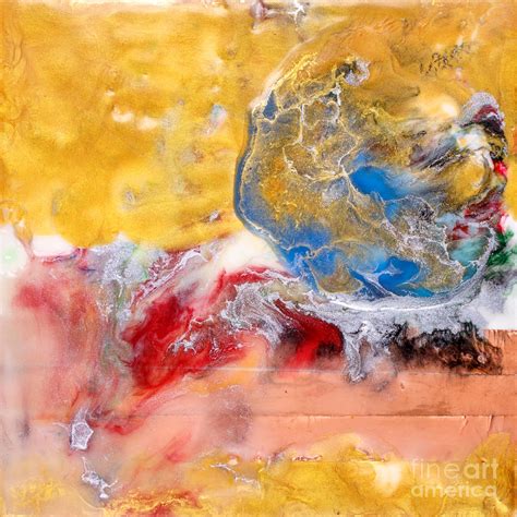 Abstract Encaustic Painting Painting by Edward Fielding - Pixels