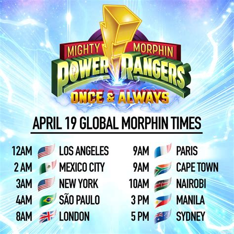 Power⚡️rangers On Twitter Set Your Alarms Ranger Nation Its Almost