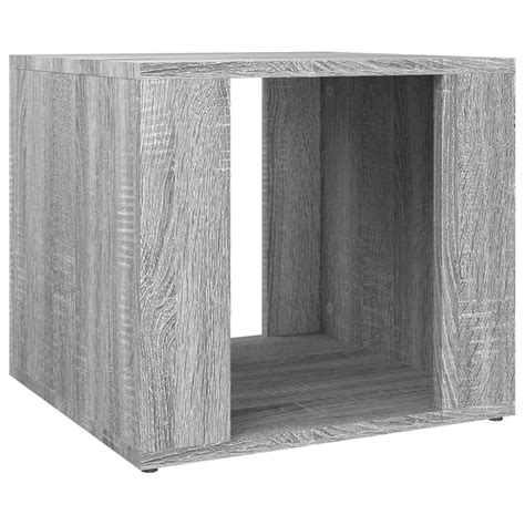 FDIT Table de chevet Sonoma gris 41x40x36 cm Bois d ingénierie