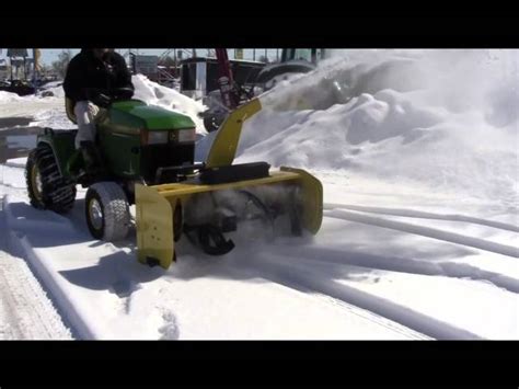 John Deere Inch Front Mount Quick Hitch Snow Blower