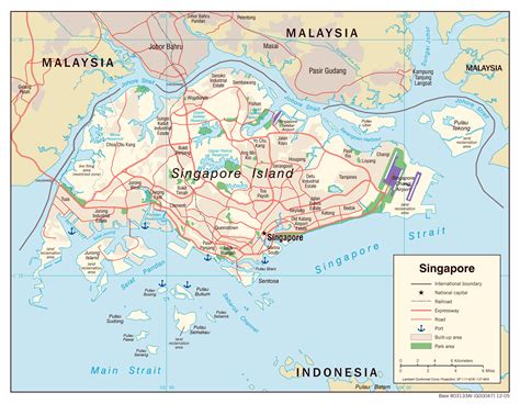 Singapore Port Map