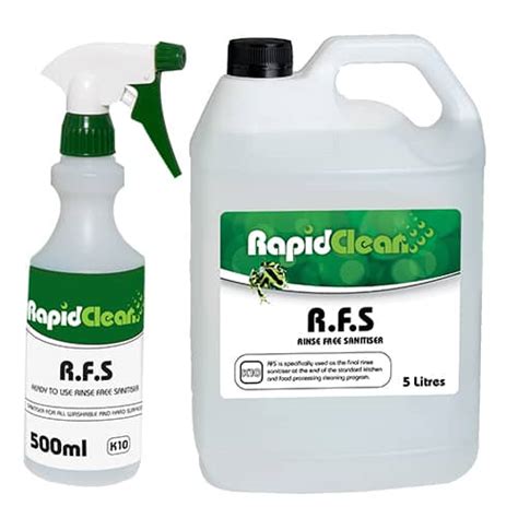 RapidClean R F S Rinse Free Sanitiser RapidClean DRB Cleaning