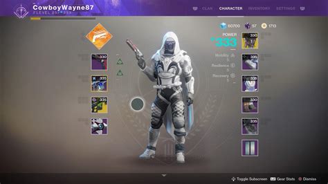 My Hunter Pvp Build Rdestiny2