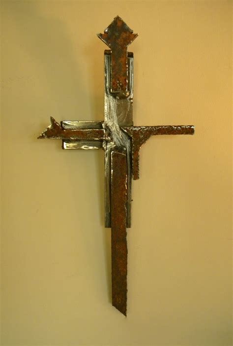 Crosses Made Of Scrap Iron By Artist Catherine Partain At