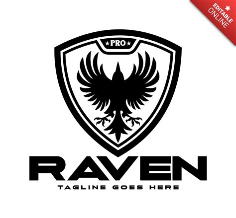 Raven Pro Gamer Logo Design Template | Free Design Template