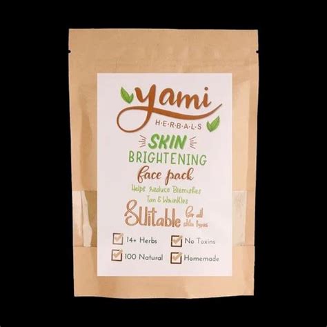 Organic Skin Brightening Face Pack Powder 100gm At Rs 170 In Sivakasi