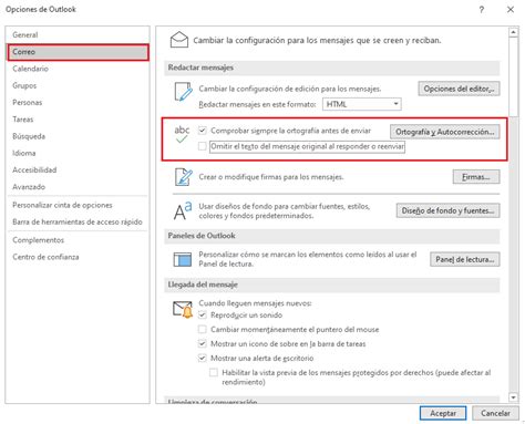 Cómo activar el corrector de ortografía en Outlook IONOS MX