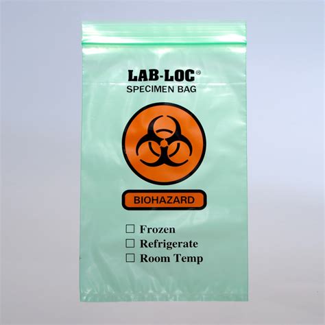 Lk Packaging Lab Gr Lab Loc Reclosable Wall Specimen Bags X