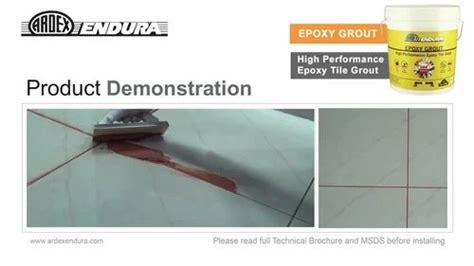 Liquid Ardex Endura Epoxy Tile Grout For Construction At Rs