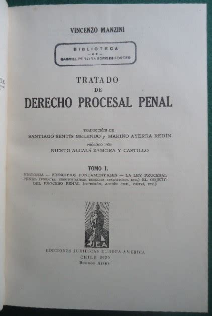 Tratado De Derecho Procesal Penal Volumes 1 2 E 3 Vi