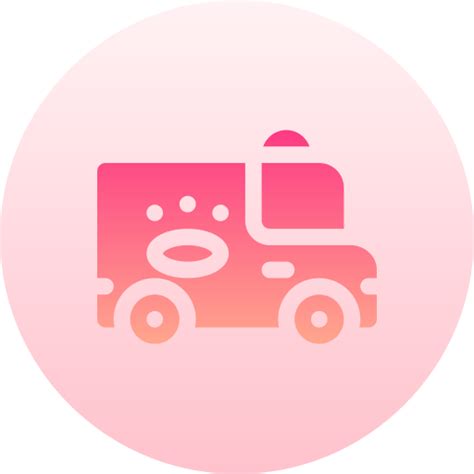 Ambulance Basic Gradient Circular icon