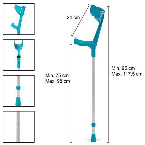 pulox Magic Soft Unterarmgehstütze mit Soft Grip max 130 kg 1 St