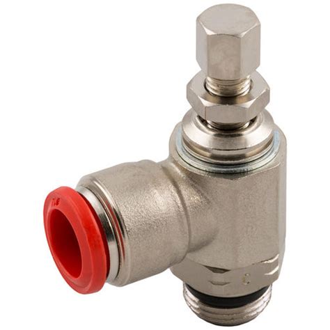 Flow Regulator Fitting Series Aignep For Compressed Air