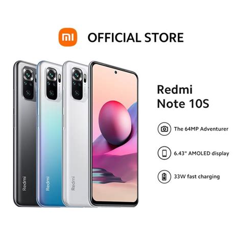 100 Original Redmi 9A 10 Note 10S 8GB Ram 128GB 1 Year