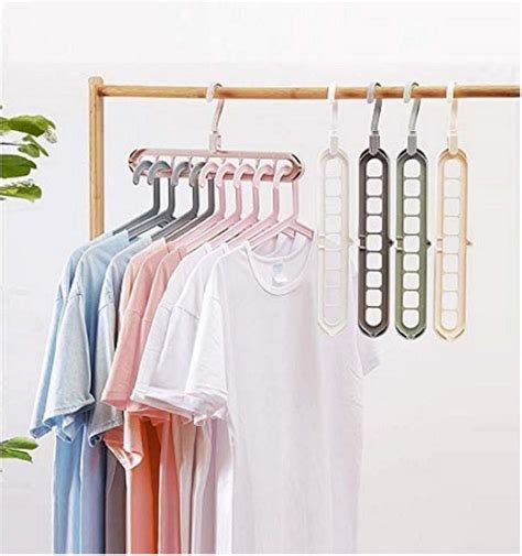 Plastic Wardrobe Space Saver Folding Swivel Hanger For Hanging Clothes