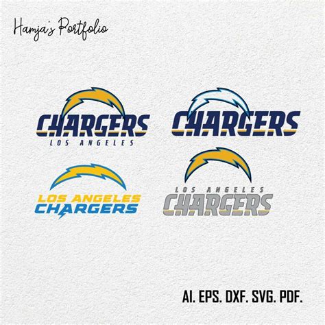 Los Angeles Chargerrs Football SVG PNG Bundle Svg Sports Files Svg