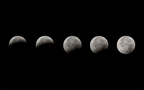 Phases Of The Moon Wallpapers And Backgrounds K Hd Dual Screen