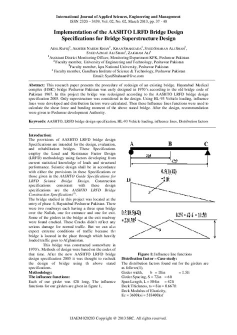 Implementation of the AASHTO LRFD Bridge Design Specifications for ...