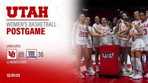 Utah Womens Basketball Beats Weber State 89 36 Postgame Press